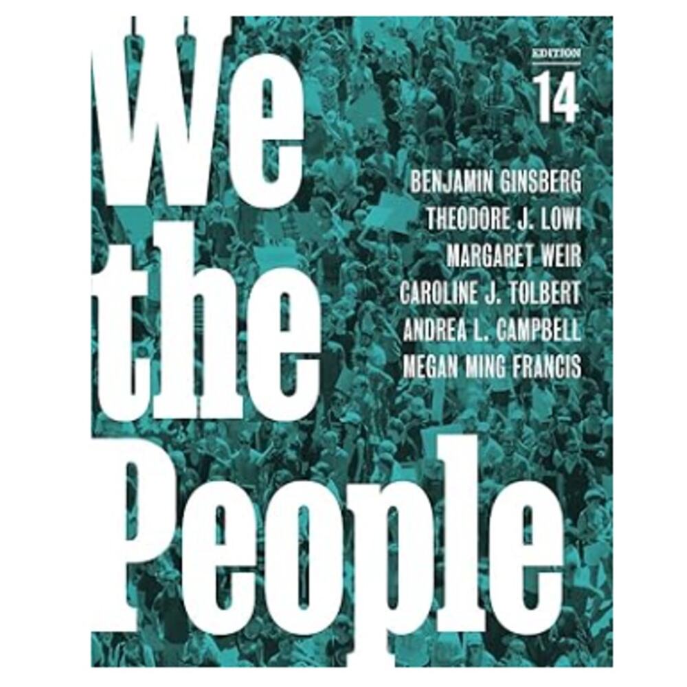 We the People 14th Edition Textbook with Access Code ISBN 978-1-324-03462-9